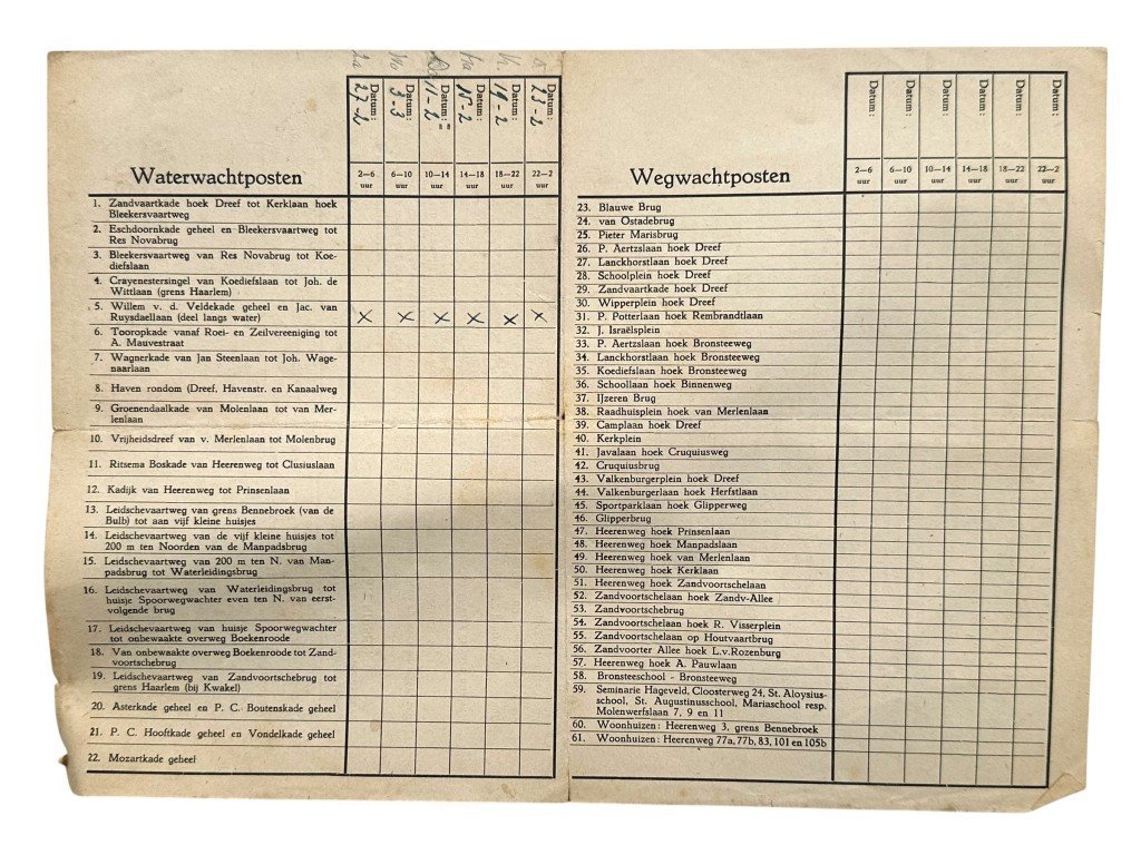 Original WWII Dutch documents lot Heemstede (1942-1943) — image 5