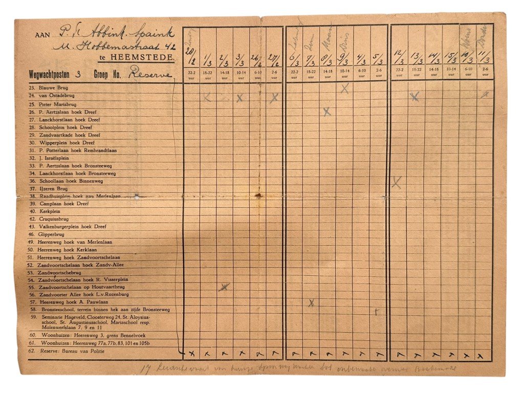 Original WWII Dutch documents lot Heemstede (1942-1943) — image 9