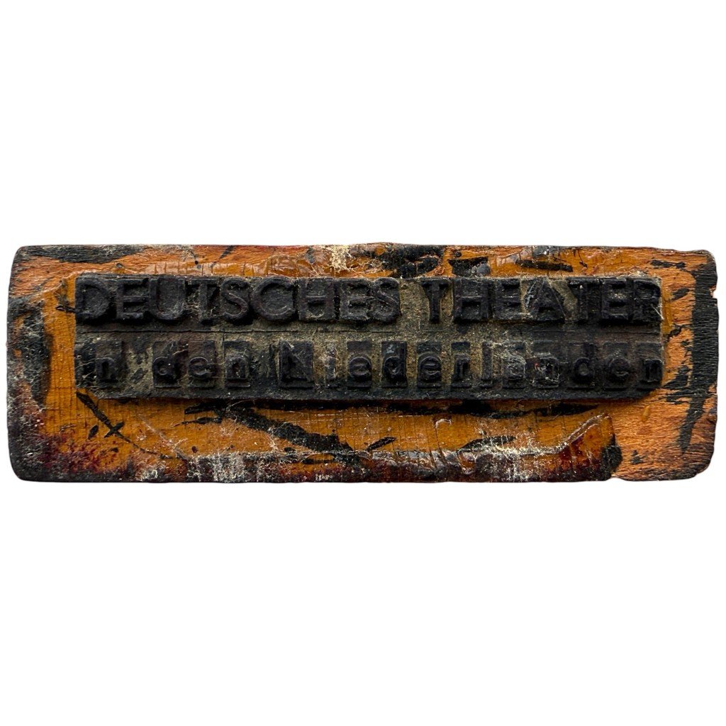 Original WWII German 'Deutsches Theater in den Niederlanden' stamp — image 3