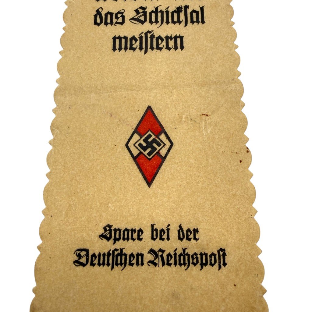 Original WWII German Hitlerjugend bookmark — image 2