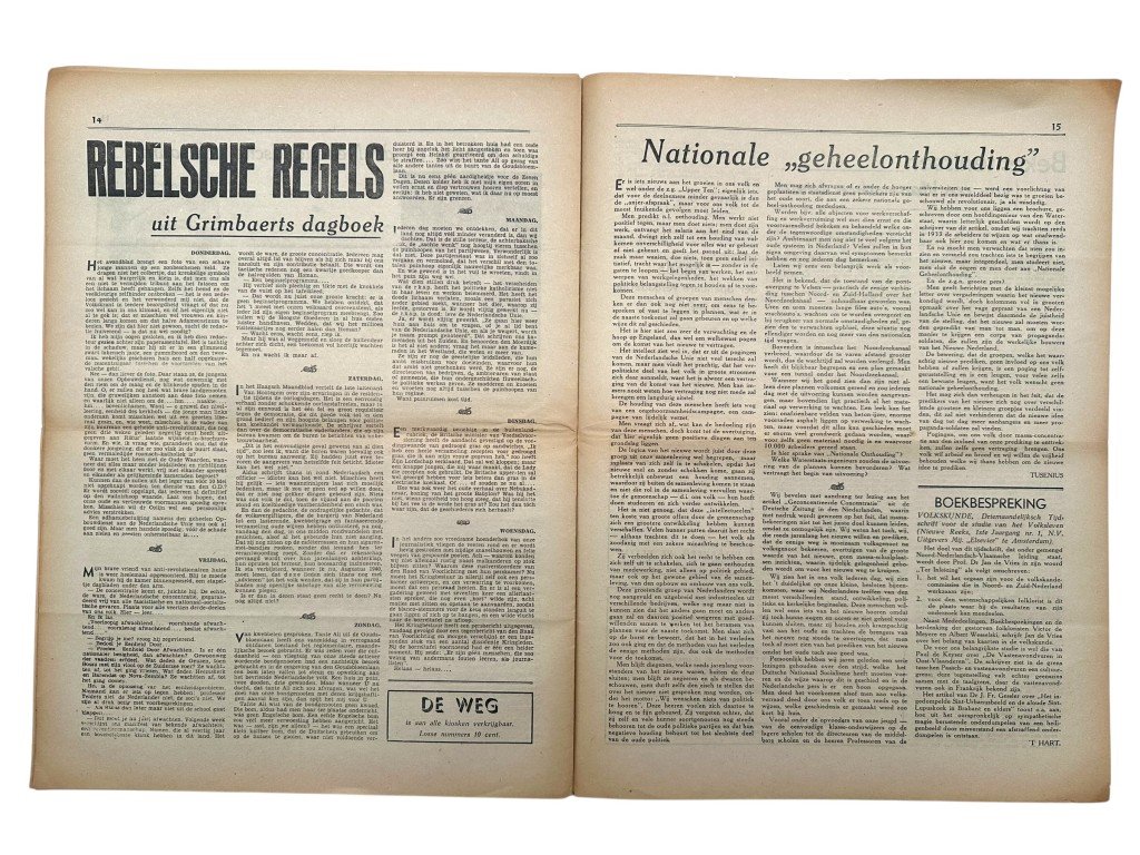 Original WWII Dutch Nationaal Front collaboration newspaper — image 10