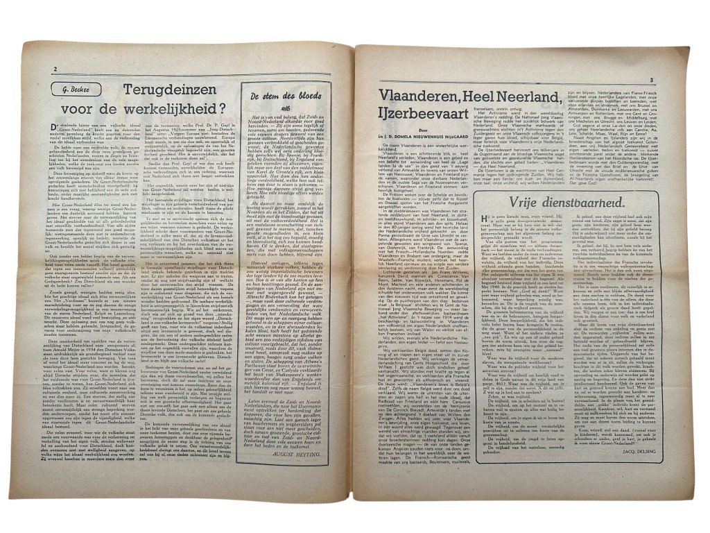 Original WWII Dutch Nationaal Front collaboration newspaper — image 11