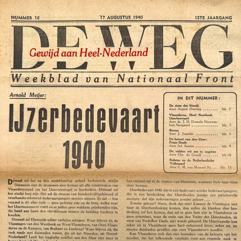 Original WWII Dutch Nationaal Front collaboration newspaper — image 2