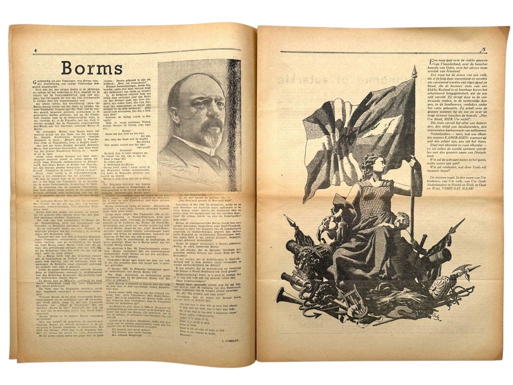 Original WWII Dutch Nationaal Front collaboration newspaper — image 3