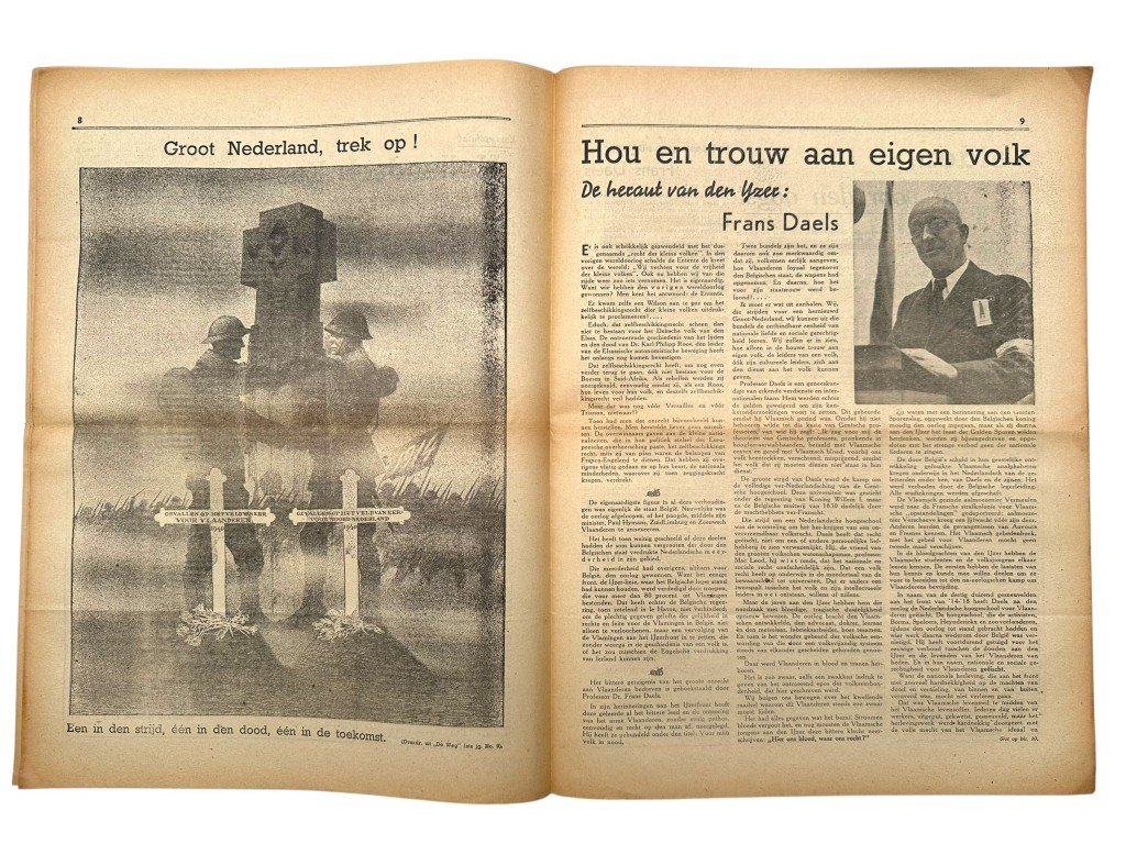 Original WWII Dutch Nationaal Front collaboration newspaper — image 4