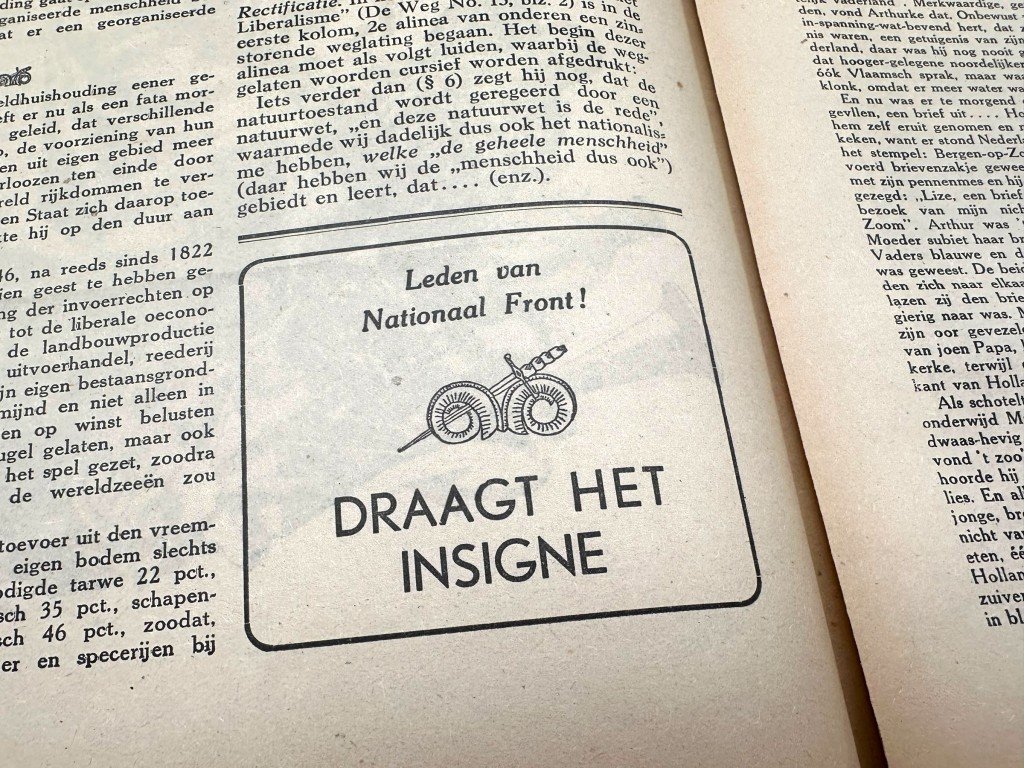 Original WWII Dutch Nationaal Front collaboration newspaper — image 6