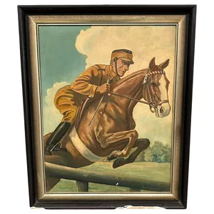 Original 1939 German NSRK painting by Richard Pfeiffer