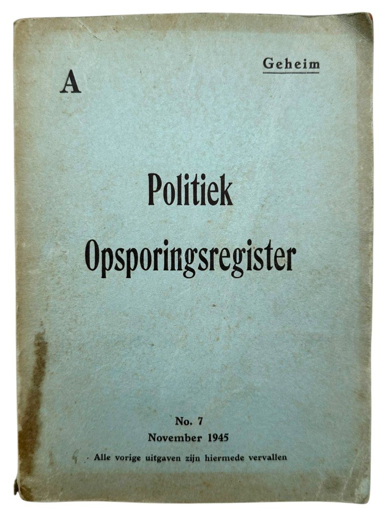 Original 1945 Dutch 'Politiek Opsporingsregister' book set — image 11