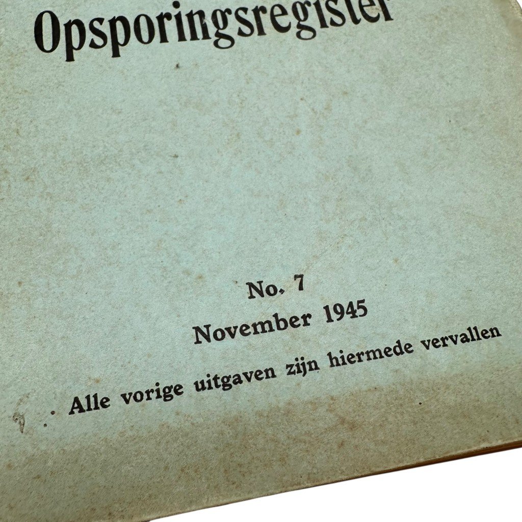 Original 1945 Dutch 'Politiek Opsporingsregister' book set — image 12