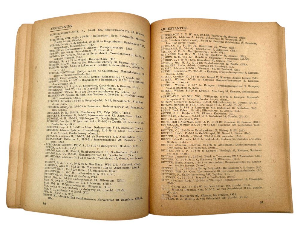 Original 1945 Dutch 'Politiek Opsporingsregister' book set — image 14