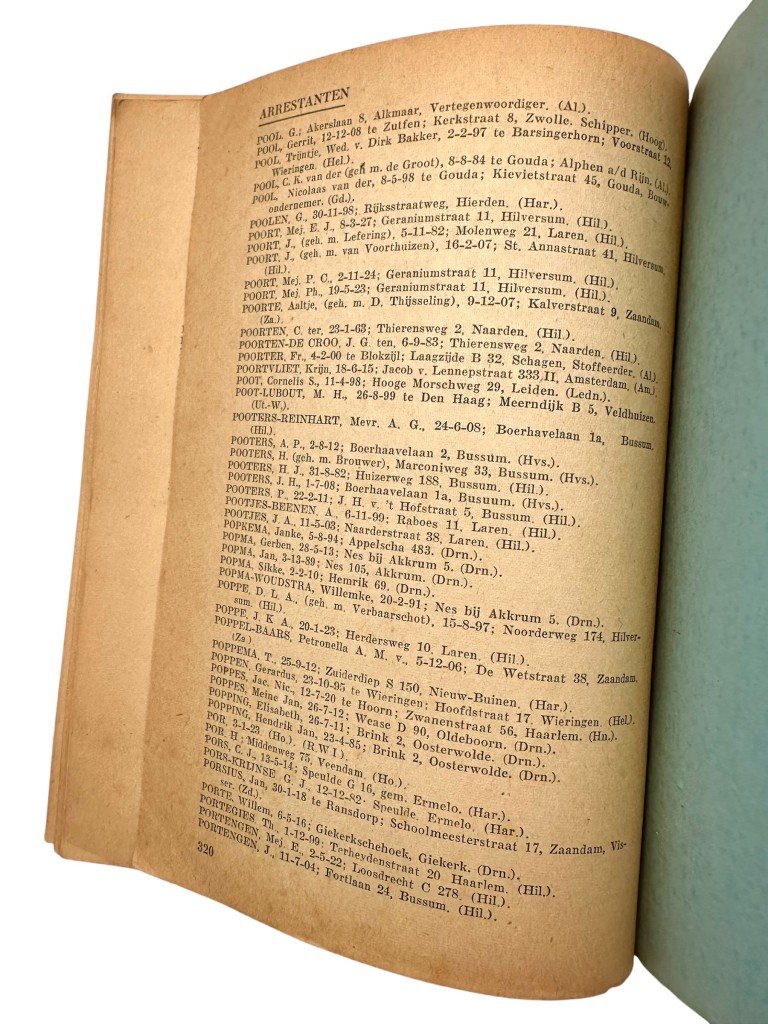 Original 1945 Dutch 'Politiek Opsporingsregister' book set — image 16