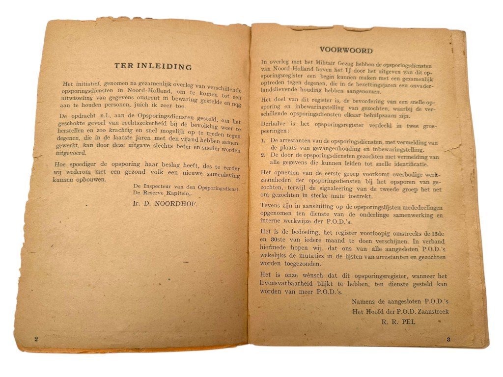 Original 1945 Dutch 'Politiek Opsporingsregister' book set — image 4