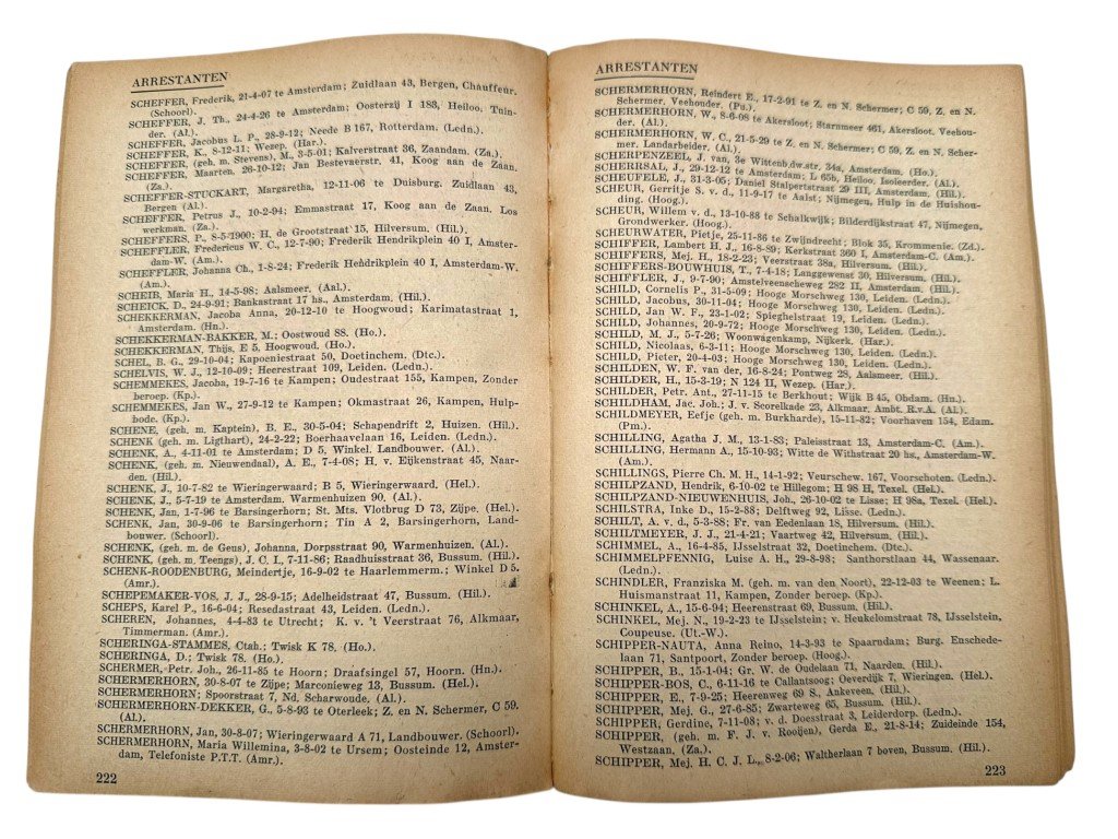 Original 1945 Dutch 'Politiek Opsporingsregister' book set — image 8