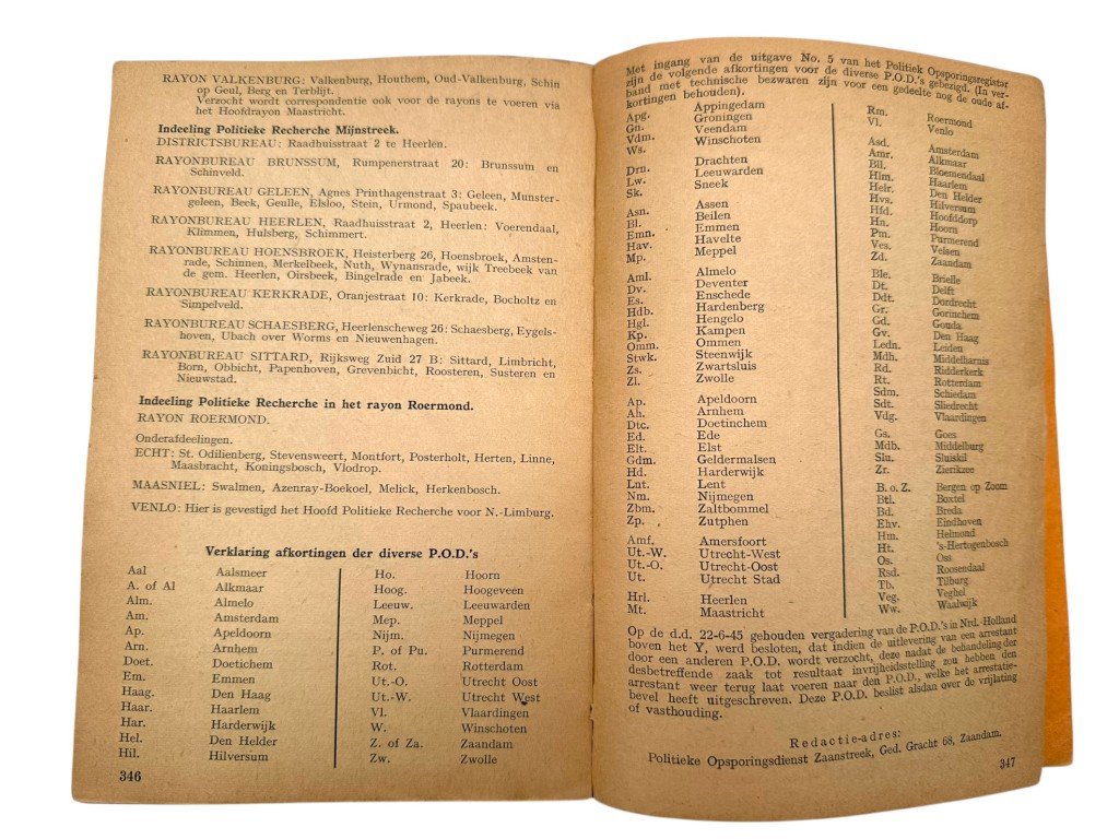 Original 1945 Dutch 'Politiek Opsporingsregister' book set — image 9