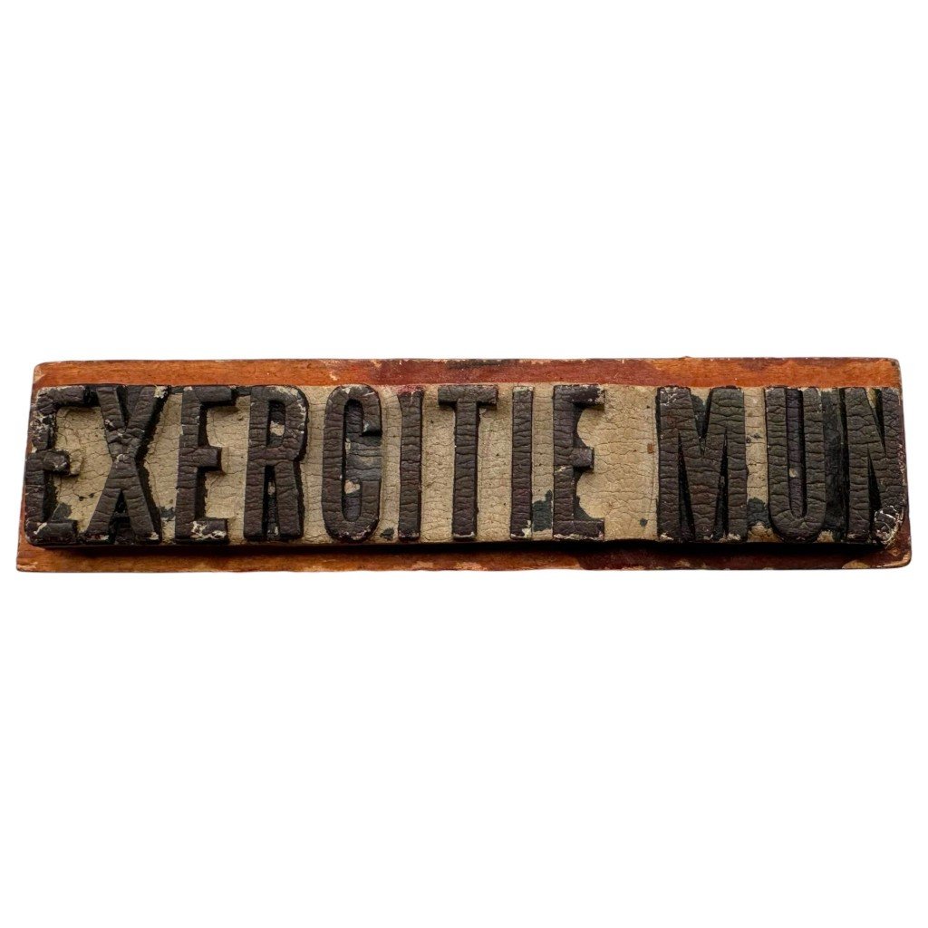 Original Pre 1940 Dutch army stamp Leeuwarden in Friesland — image 3