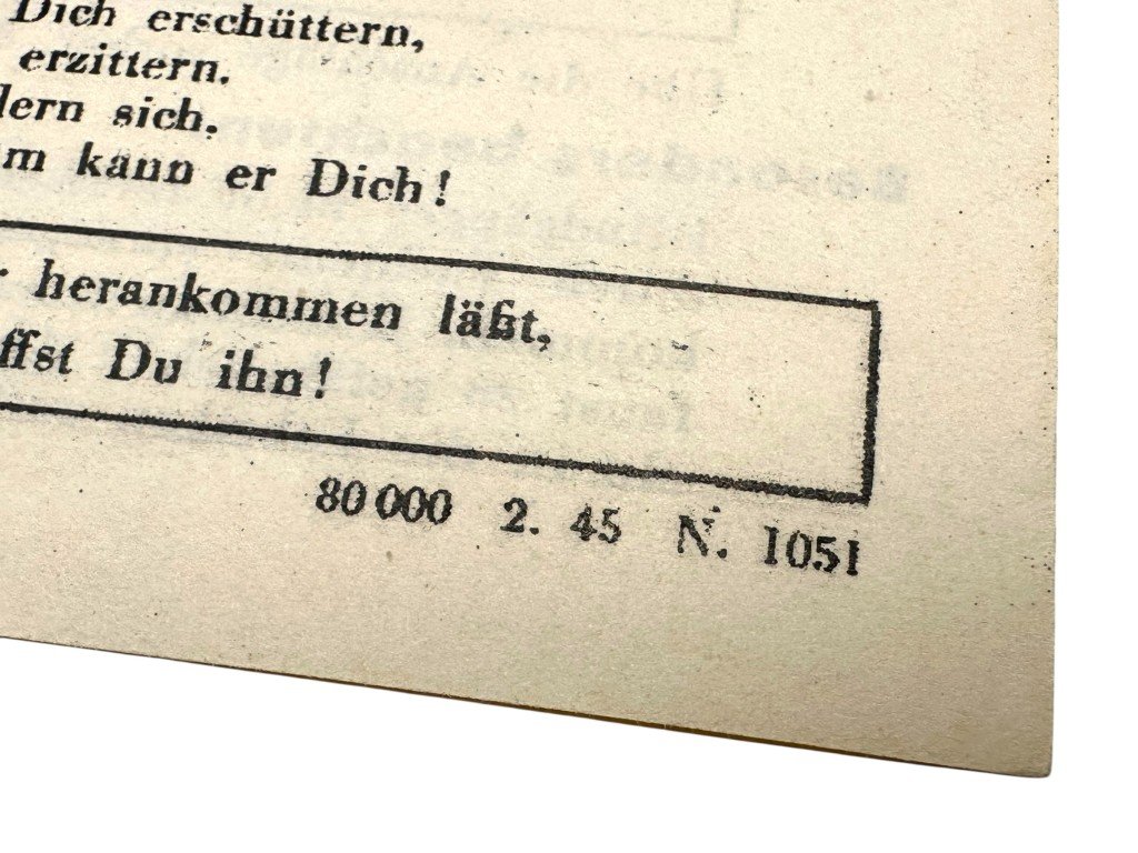 Original WWII German Panzerfaust instruction sheet from 1945 — image 5