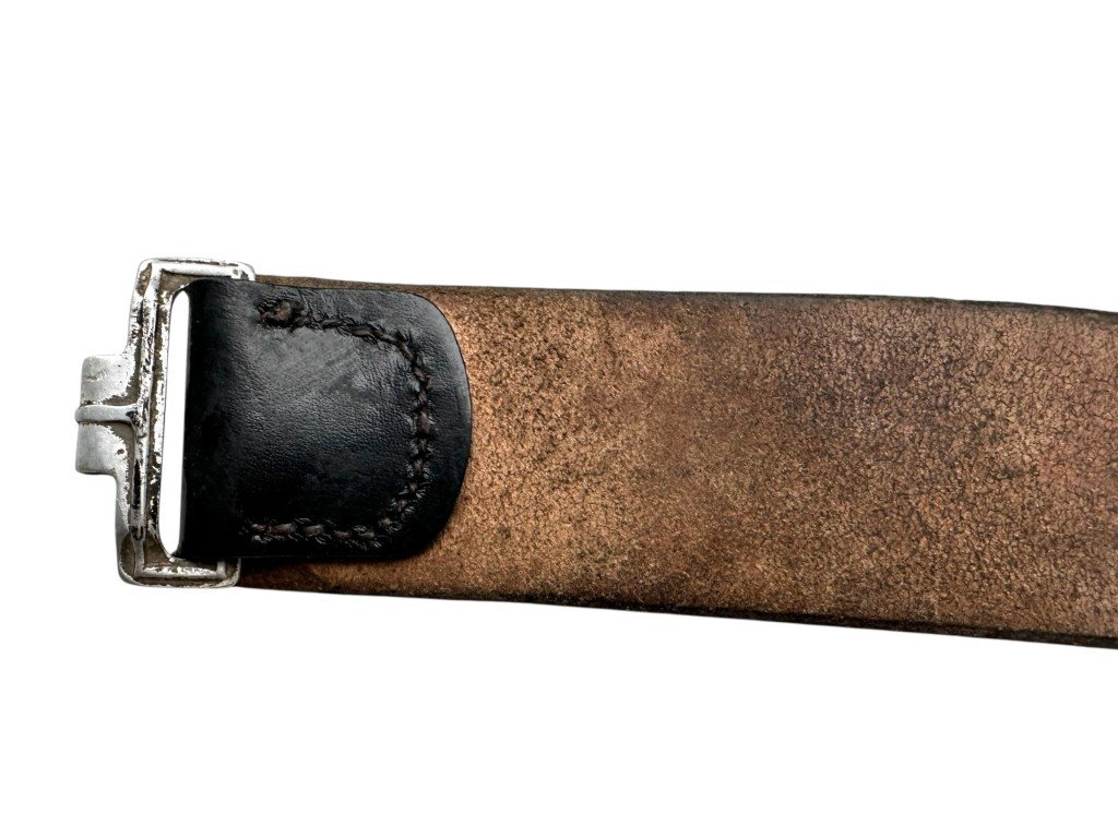 Original WWII German army leather belt — image 3