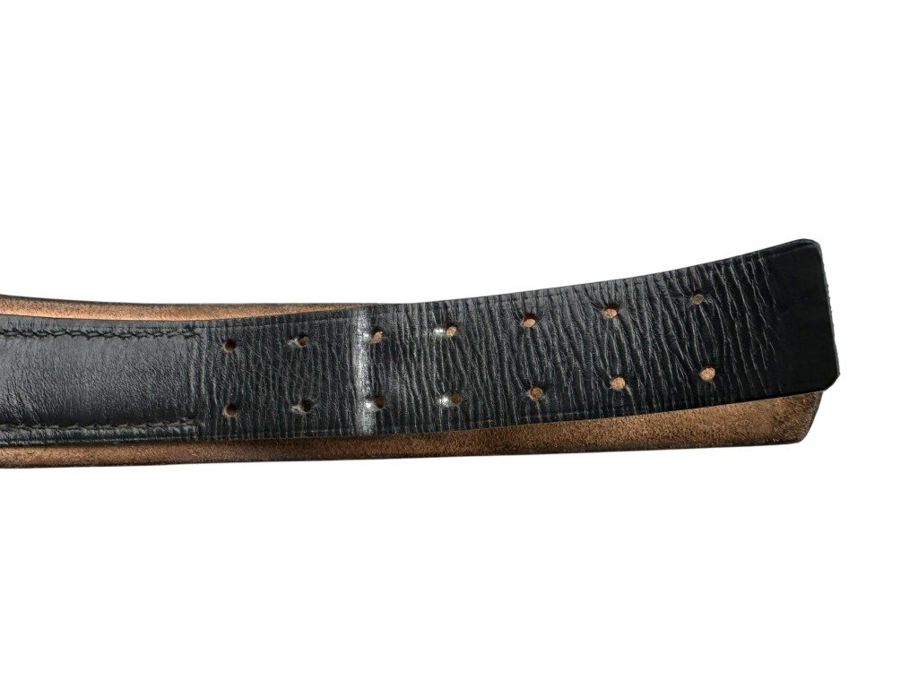 Original WWII German army leather belt — image 5