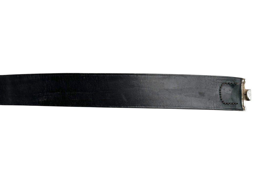 Original WWII German army leather belt — image 9