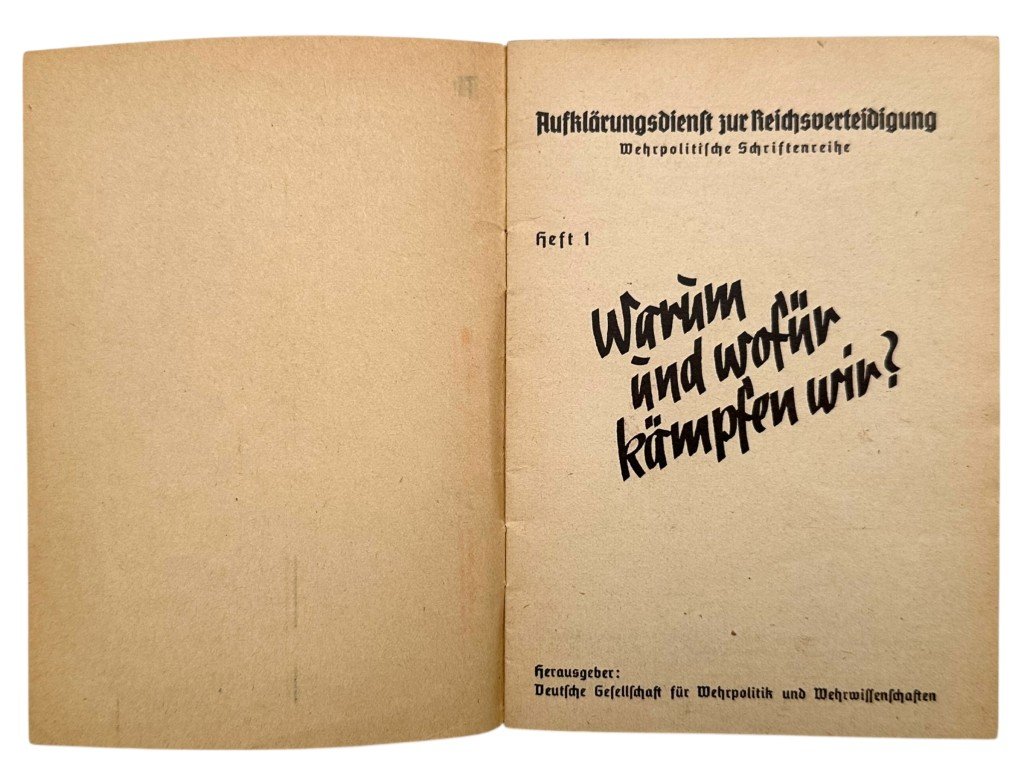 Original WWII German brochure 'Warum und wofür kämpfen wir?' — image 3