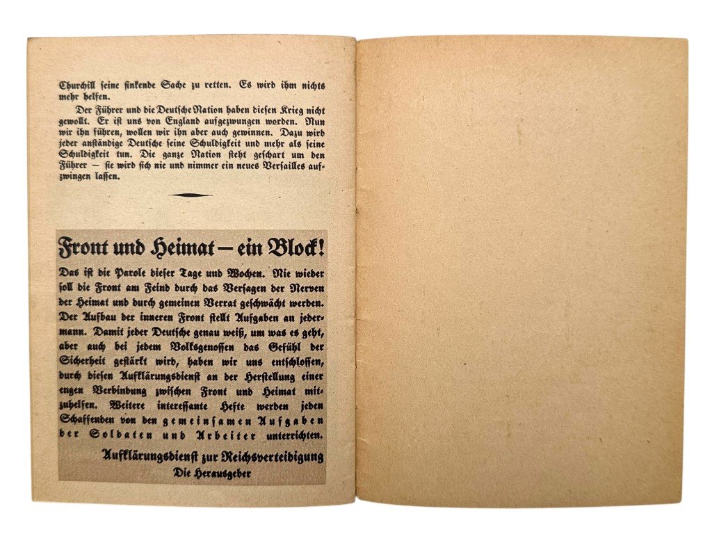 Original WWII German brochure 'Warum und wofür kämpfen wir?' — image 8