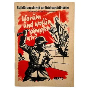 Original WWII German brochure 'Warum und wofür kämpfen wir?'