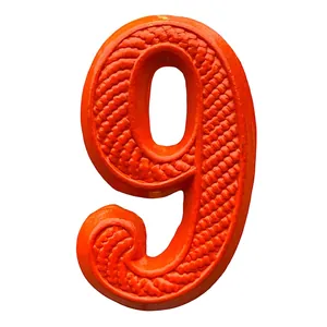 Original Pre 1940 Dutch army metal unit '9' cap insignia