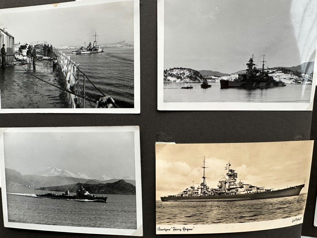 Original WWII German Kriegsmarine photo album of the Prinz Eugen ship — image 13