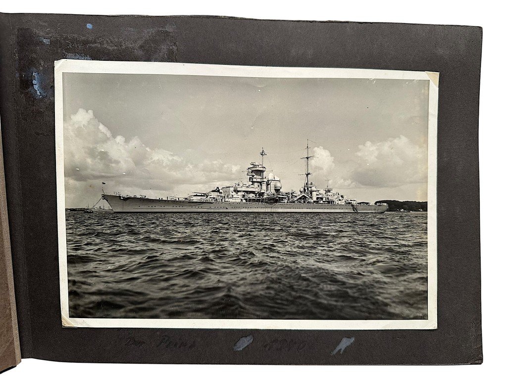 Original WWII German Kriegsmarine photo album of the Prinz Eugen ship — image 2