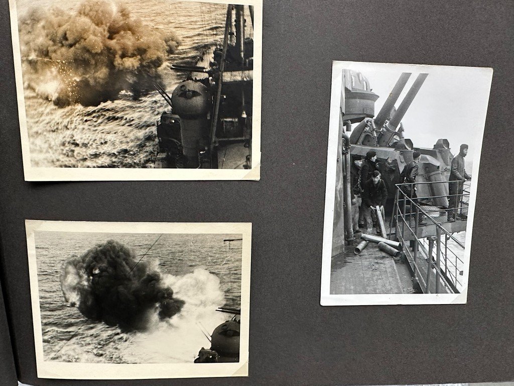 Original WWII German Kriegsmarine photo album of the Prinz Eugen ship — image 20