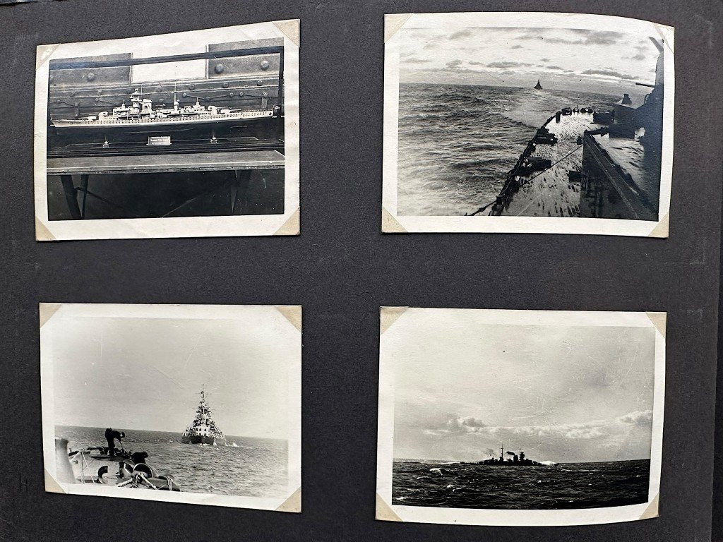 Original WWII German Kriegsmarine photo album of the Prinz Eugen ship — image 3