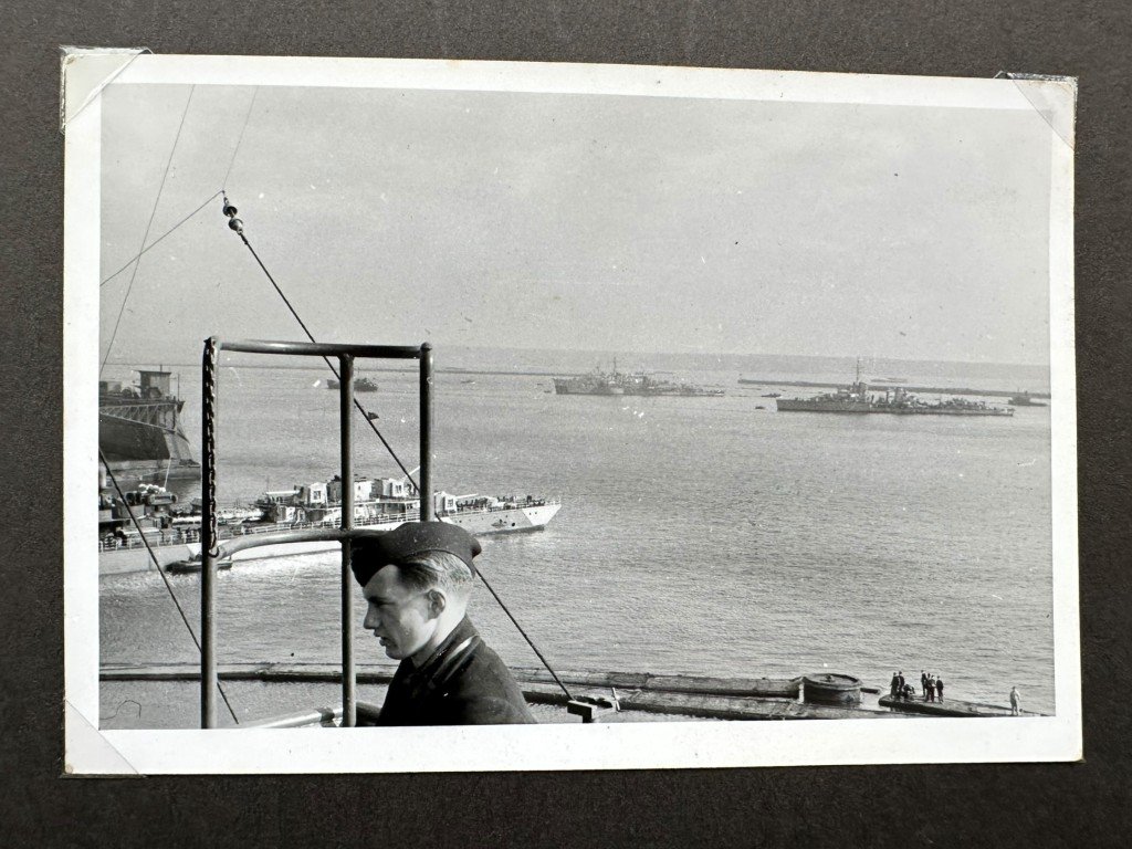 Original WWII German Kriegsmarine photo album of the Prinz Eugen ship — image 34