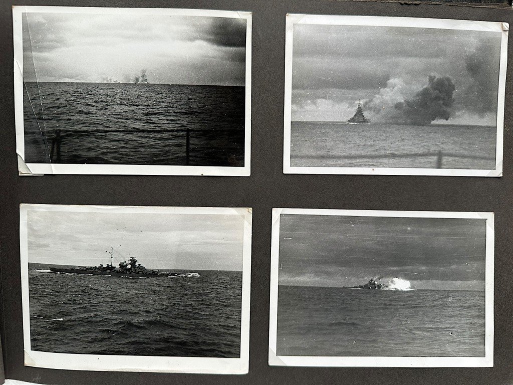 Original WWII German Kriegsmarine photo album of the Prinz Eugen ship — image 6