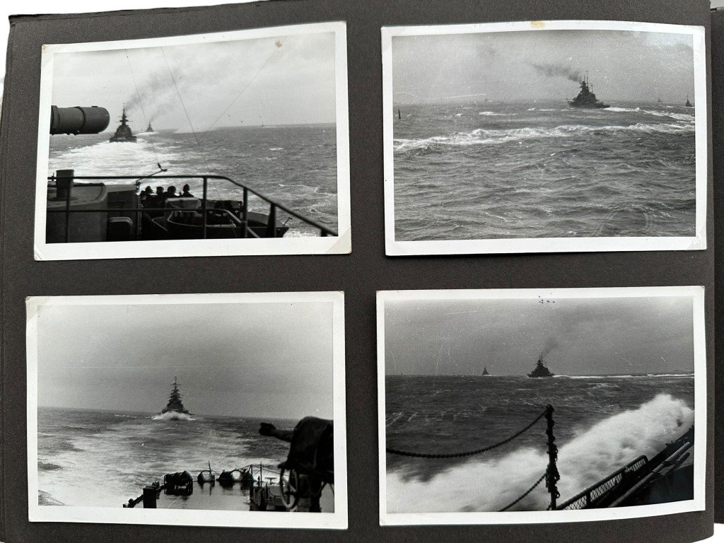 Original WWII German Kriegsmarine photo album of the Prinz Eugen ship — image 9