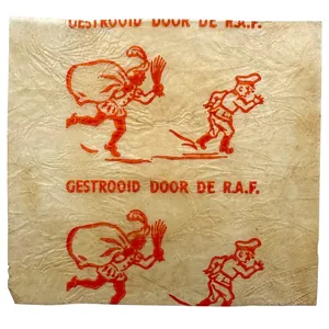 Original WWII RAF British/Dutch propaganda candy wrapper