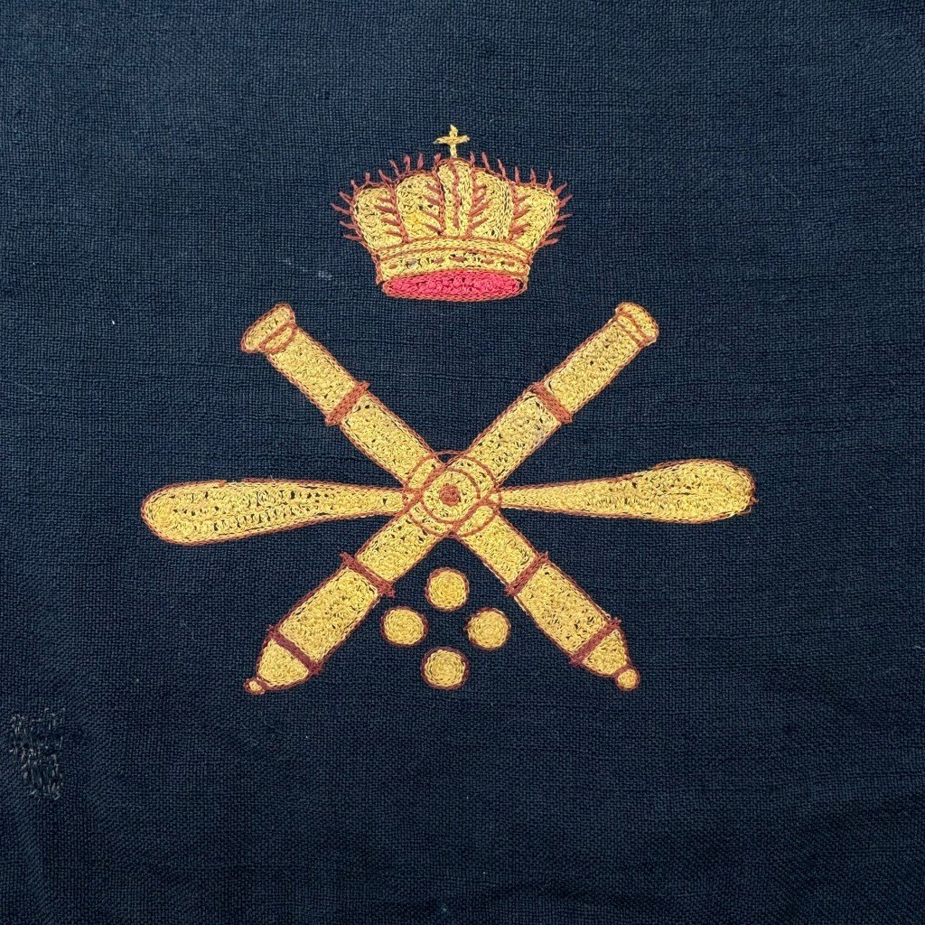 Original Pre 1940 Dutch army 'Luchtdoelartillerie' trumpet banner — image 2