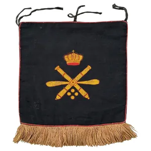 Original Pre 1940 Dutch army 'Luchtdoelartillerie' trumpet banner