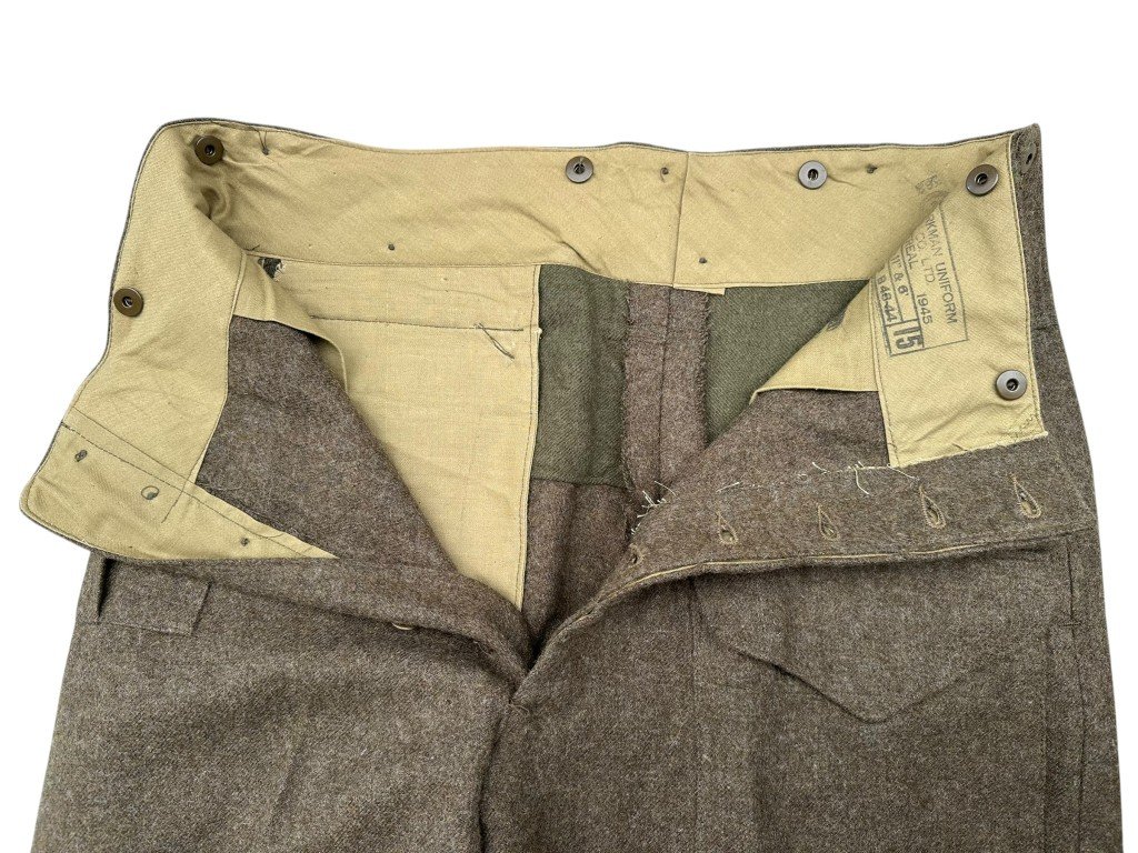 Original WWII Canadian Battle Dress trousers 1945 — image 6