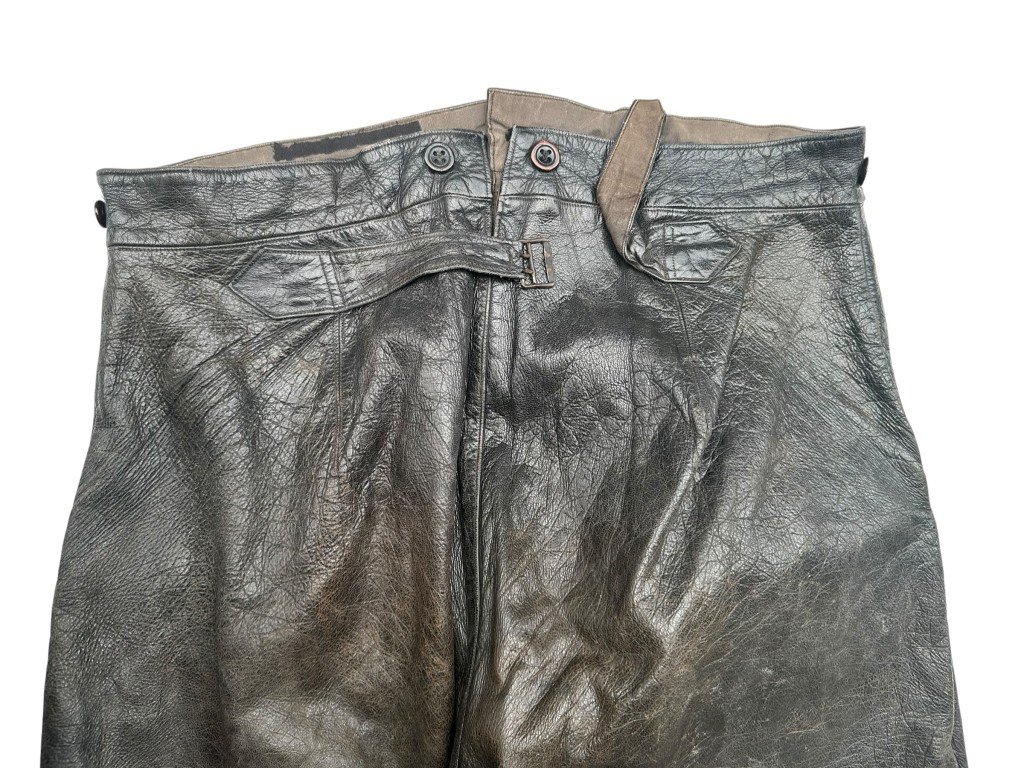 Original Pre 1940 Dutch army motorcyclist trousers — image 10