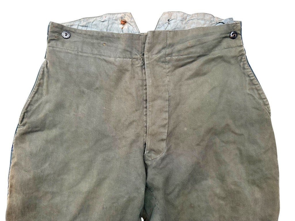 Original 1920s Dutch army infantry summer trousers — image 3