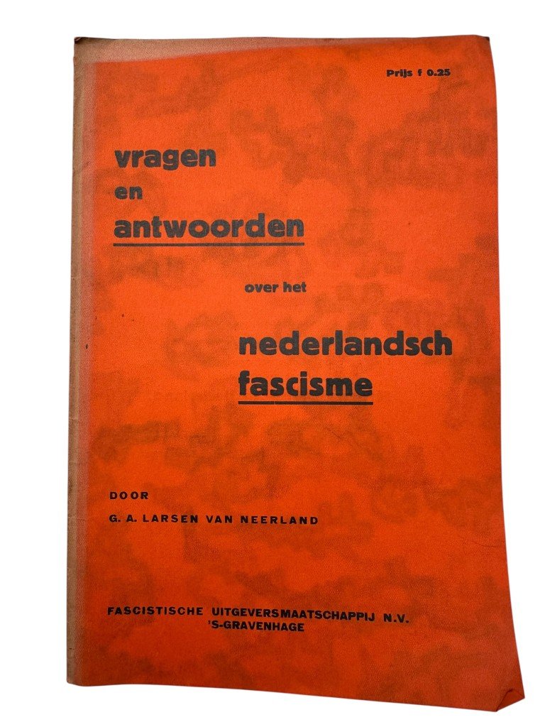 Original early 1930s Dutch set of three Fascist brochures — image 3