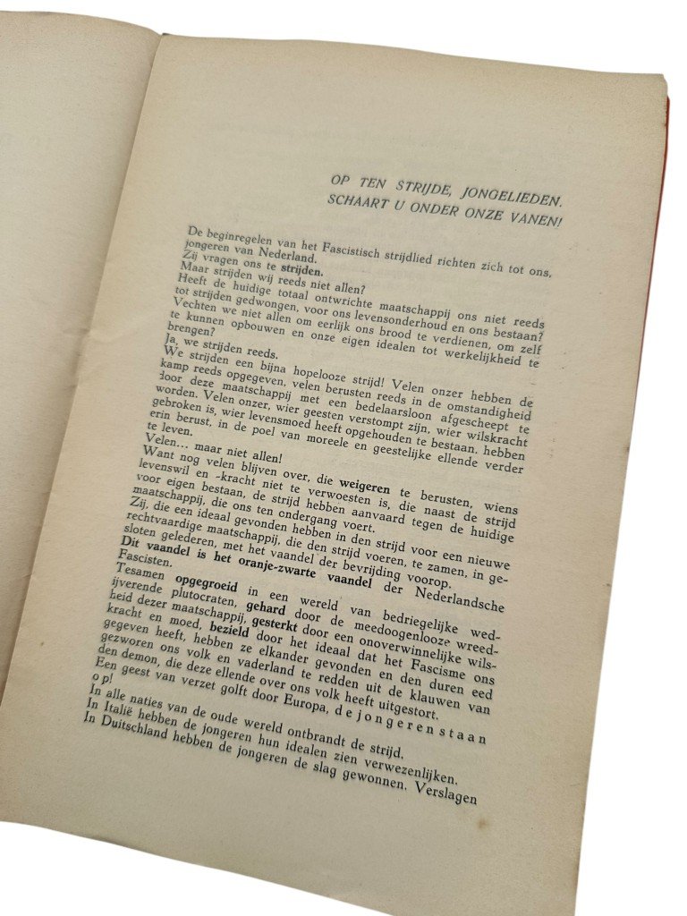 Original early 1930s Dutch set of three Fascist brochures — image 8