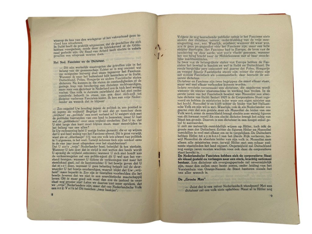 Original early 1930s Dutch set of three Fascist brochures — image 9