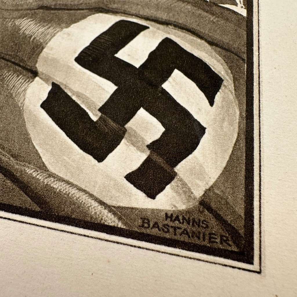 Original 1934 German Reichspost telegram — image 2