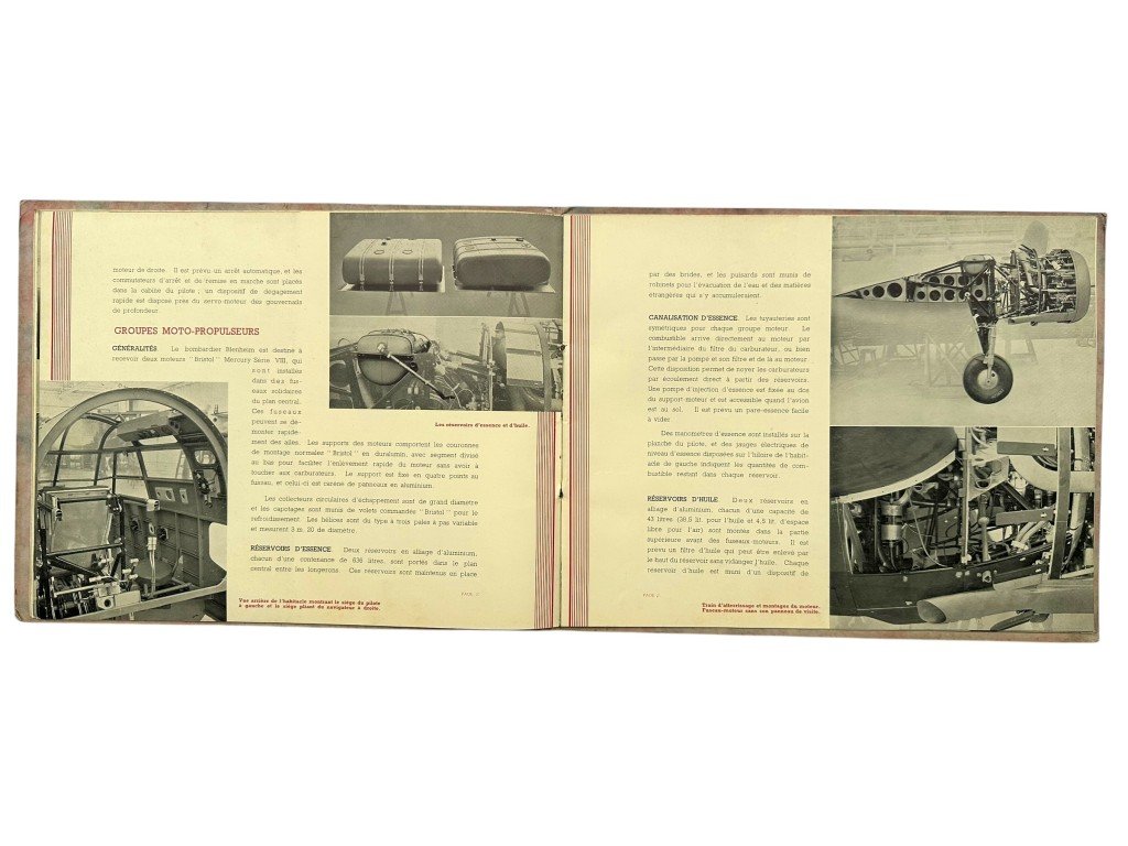 Original 1930s British/French Bristol Blenheim Bomber Brochure — image 10