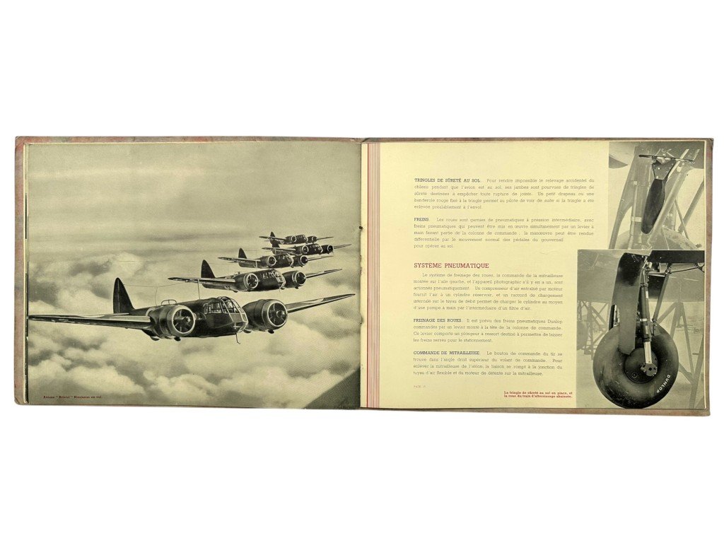 Original 1930s British/French Bristol Blenheim Bomber Brochure — image 12
