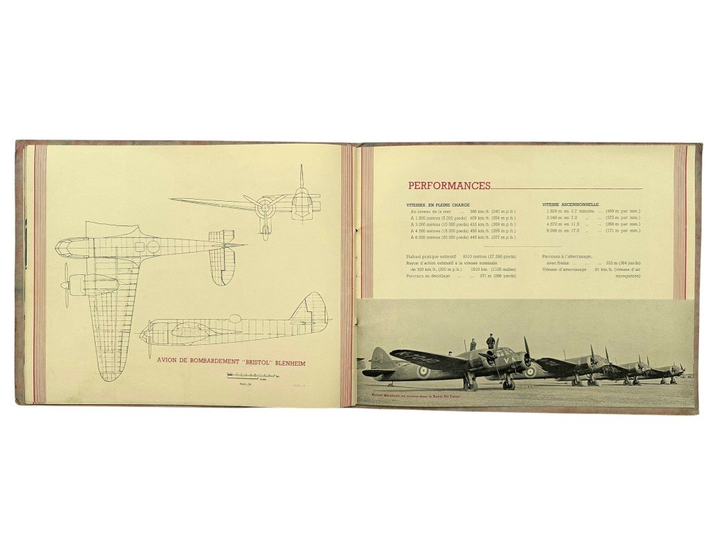 Original 1930s British/French Bristol Blenheim Bomber Brochure — image 16