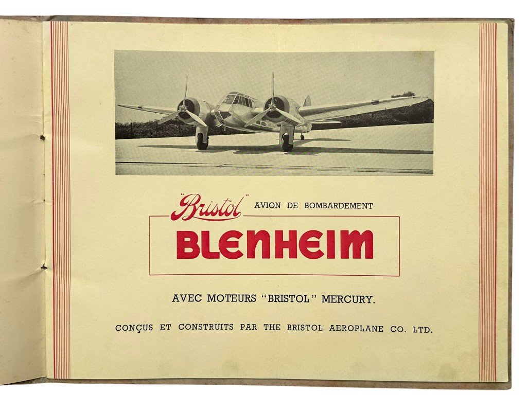 Original 1930s British/French Bristol Blenheim Bomber Brochure — image 5