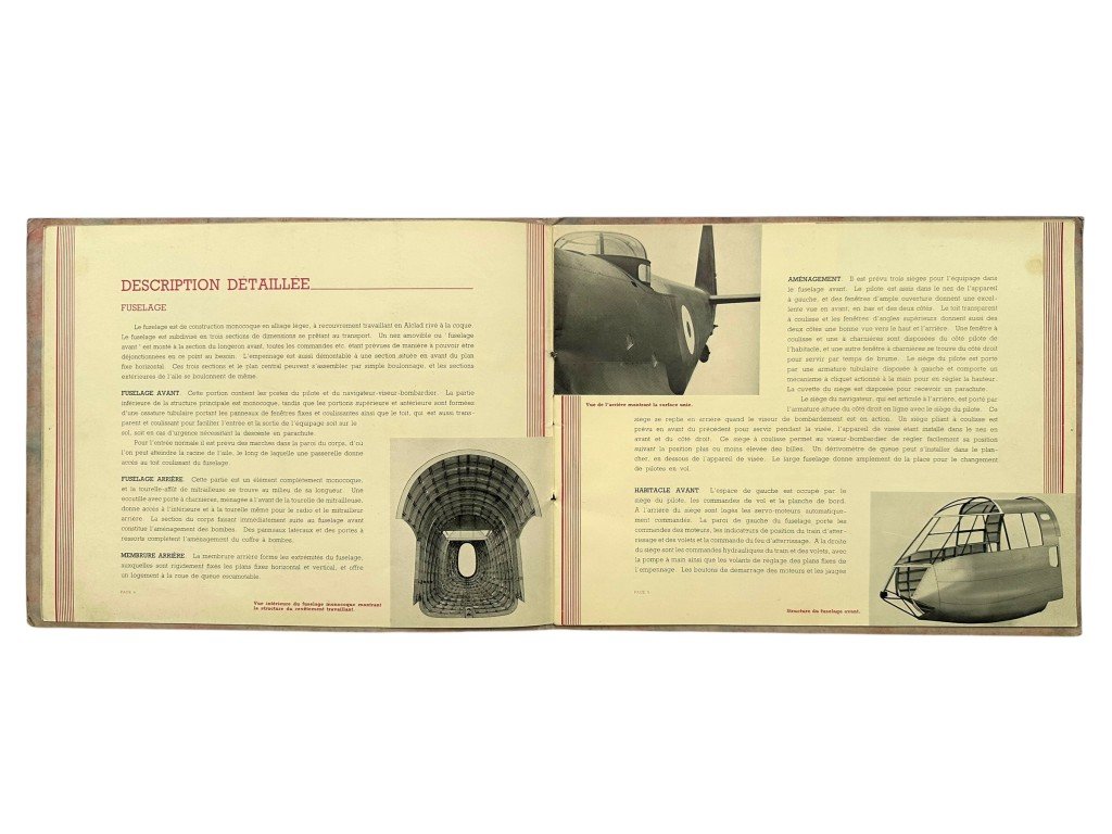 Original 1930s British/French Bristol Blenheim Bomber Brochure — image 7