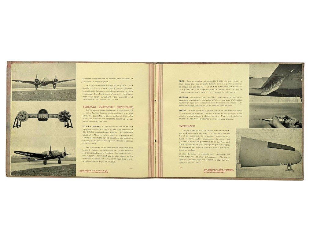 Original 1930s British/French Bristol Blenheim Bomber Brochure — image 8
